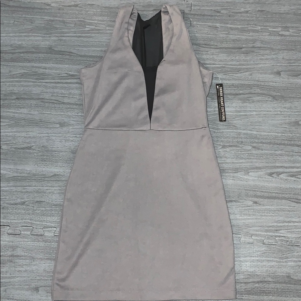 Gray and black cocktail dress (M)